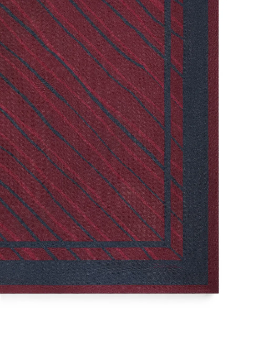 Dolce & Gabbana Zijden twill sjaal met gestreepte print Rood