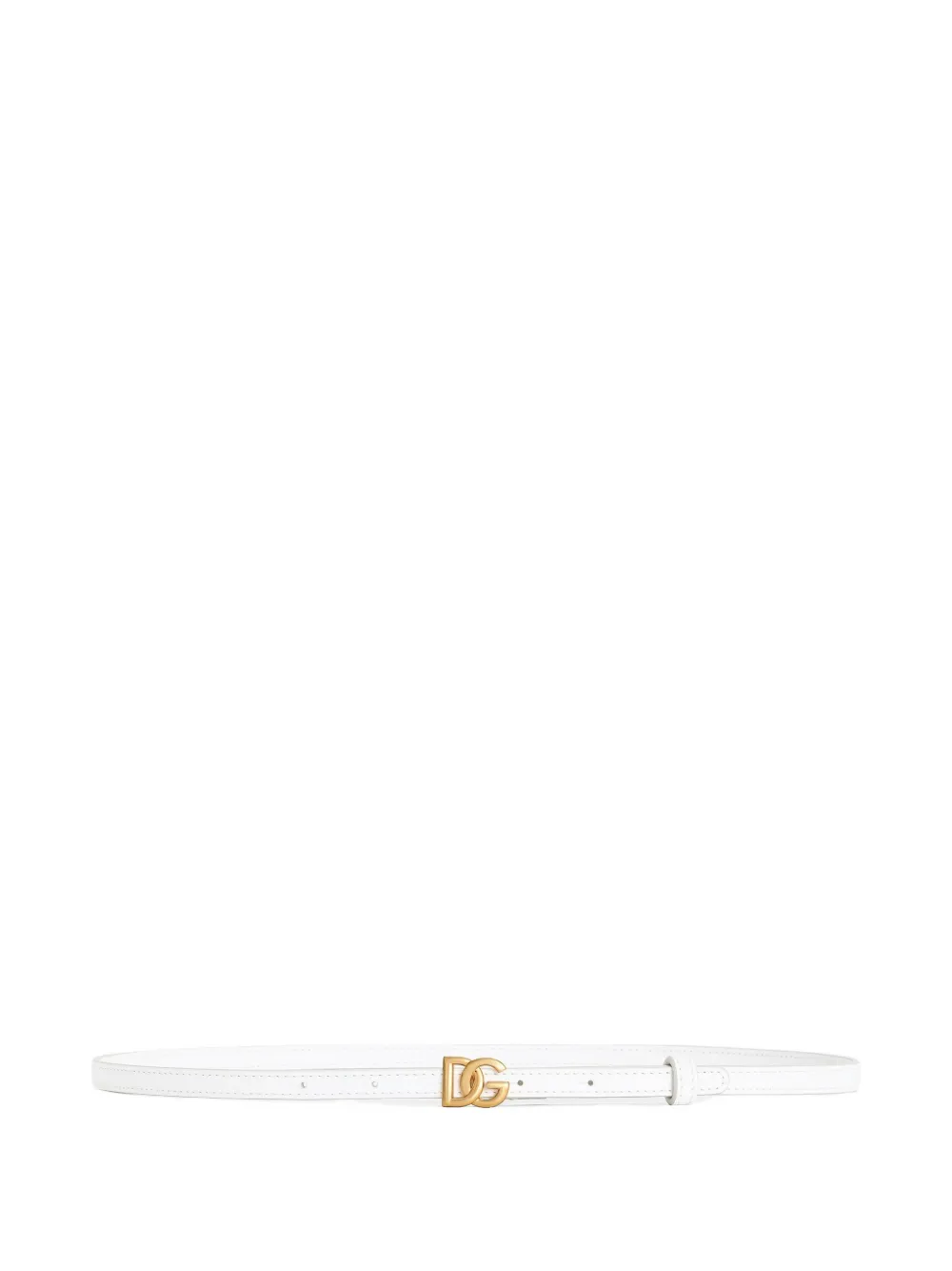 Dolce & Gabbana calfskin belt - White