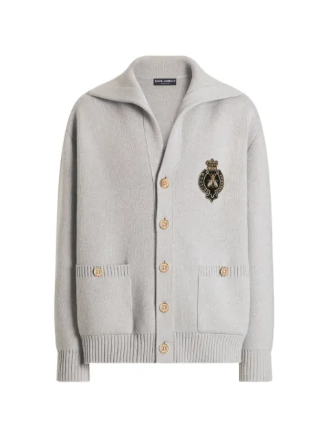 Dolce & Gabbana virgin wool cardigan with embroidery