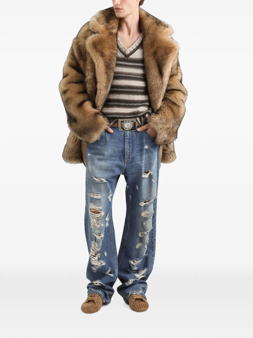 Dolce & Gabbana wool-blend pullover Bruin