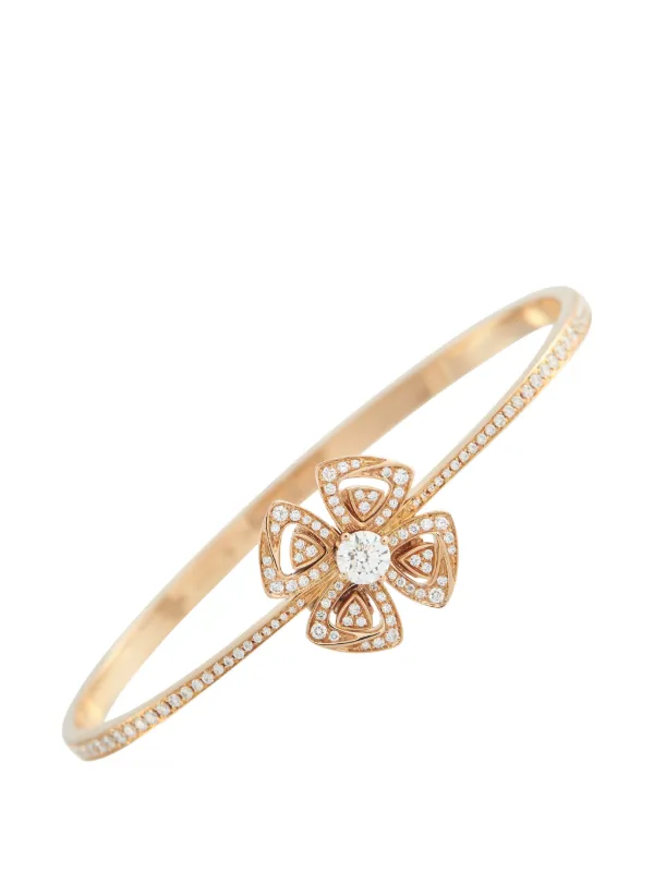 Bvlgari Pre-owned Fiorever Diamond Bracelet in Pink