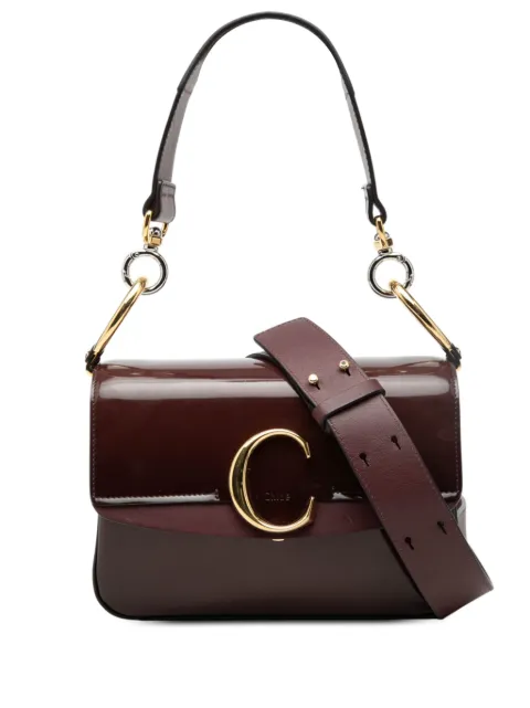 Chloé Pre-Owned bolsa satchel Small Spazzolato Sfumato C Double Carry 2019