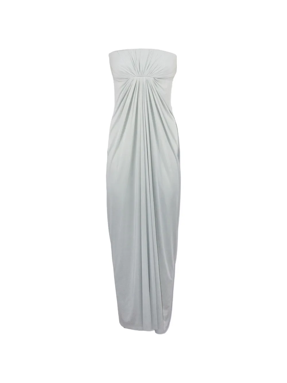 Alberta Ferretti draped strapless dress - Grigio