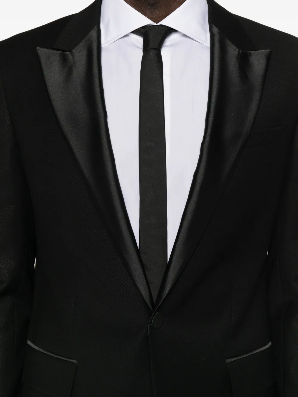 BOSS Blazer met knopen Zwart