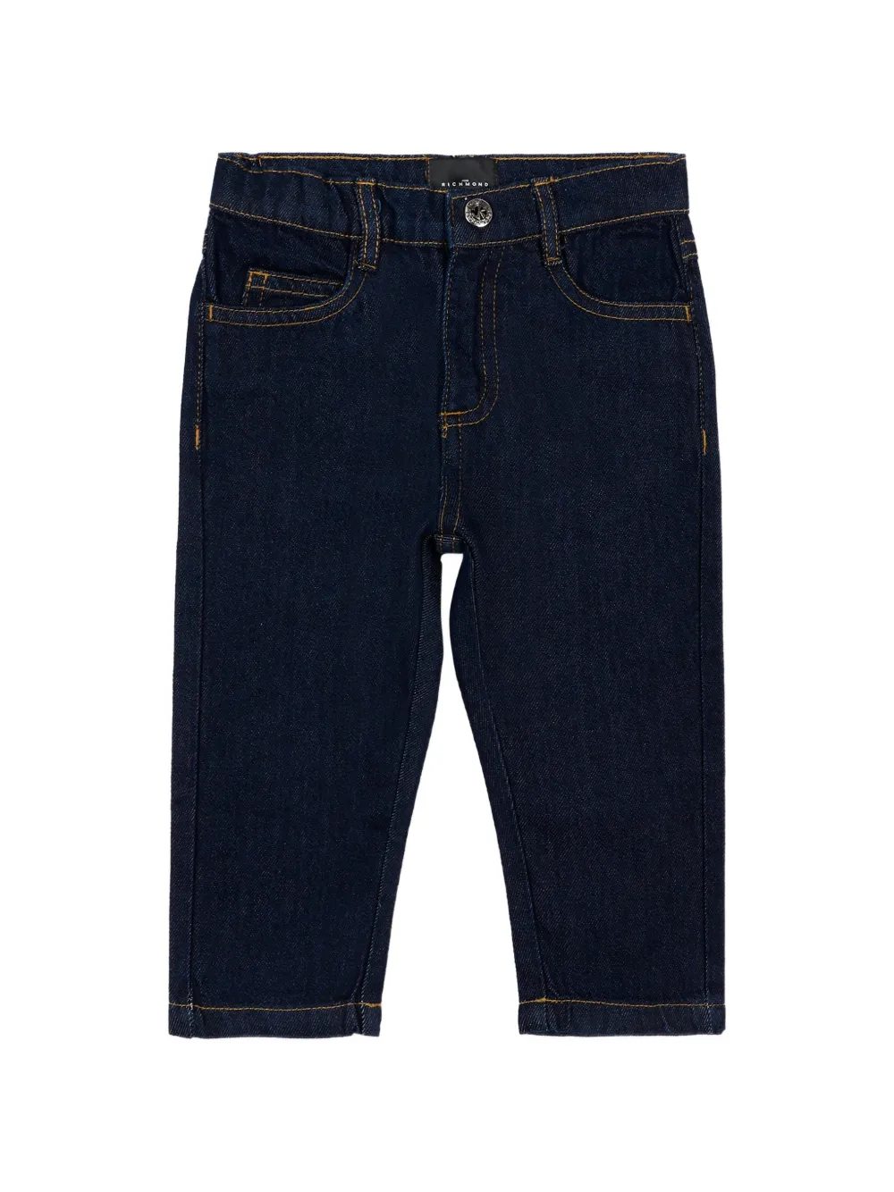 John Richmond Junior logo-print jeans - Blu