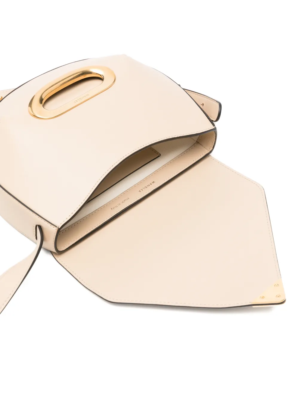 Wandler Leren crossbodytas Beige