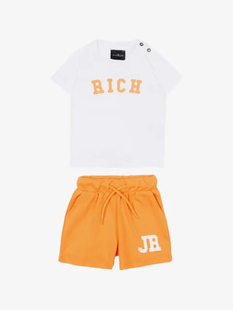 John Richmond Junior Jogginganzug mit Logo-Print
