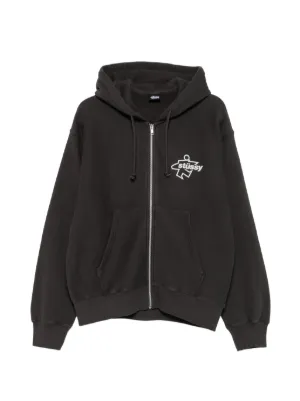 Stüssy x Nike zip-fastening Hoodie | Black | FARFETCH NO