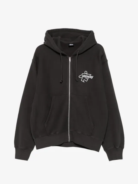 Stüssy hoodie con diseño teñido