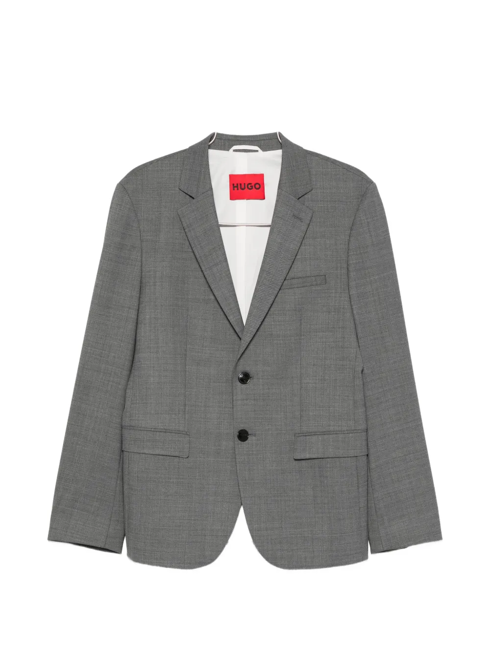 BOSS single-breasted notched-lapels jacket - Grigio