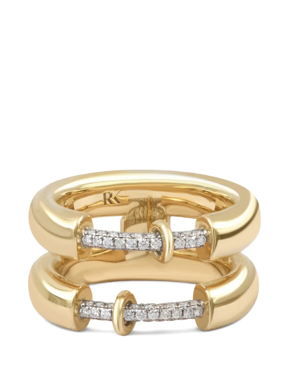Rainbow K Anello Endless con diamanti - Oro