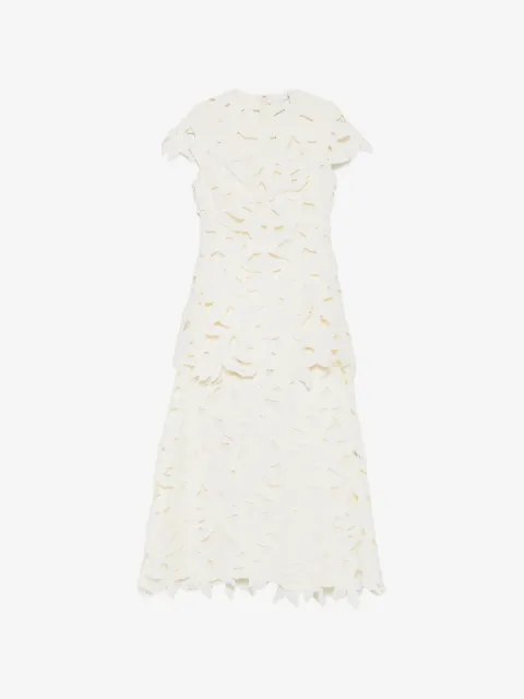 SIMKHAI  vestido midi con cortes a láser