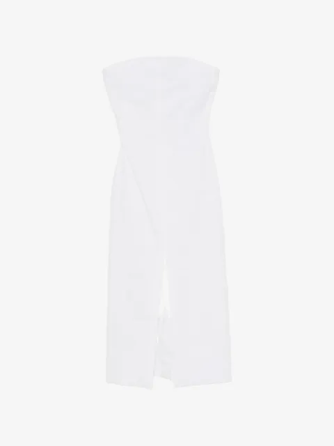 Brandon Maxwell strapless midi dress
