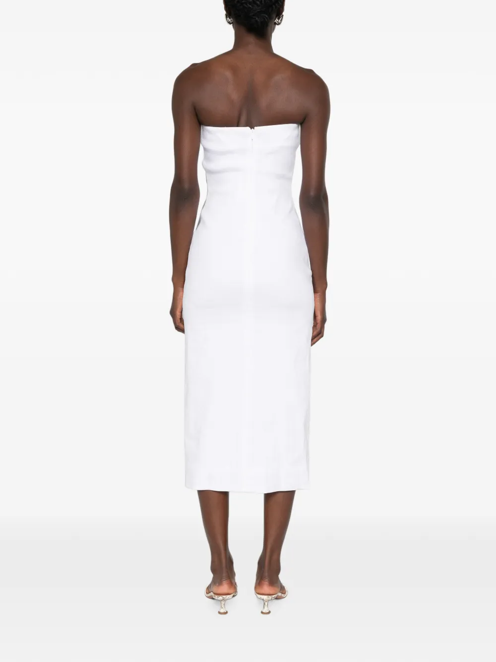 Brandon Maxwell Ames jurk Wit