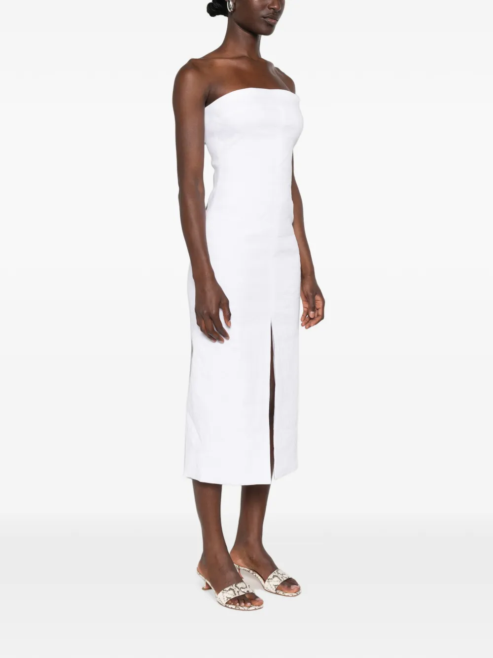 Brandon Maxwell Ames jurk Wit