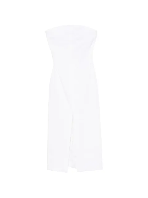 Brandon Maxwell strapless midi dress