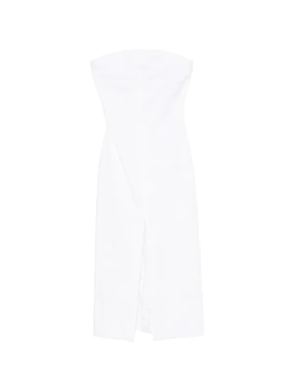 Brandon Maxwell Ames Dress in White