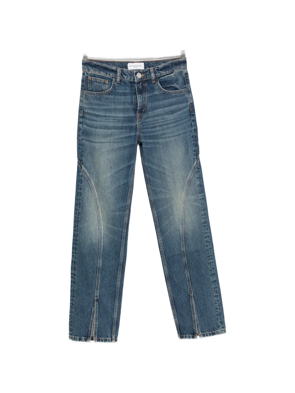 Brandon Maxwell Campbell spiral-seam jeans - Blu
