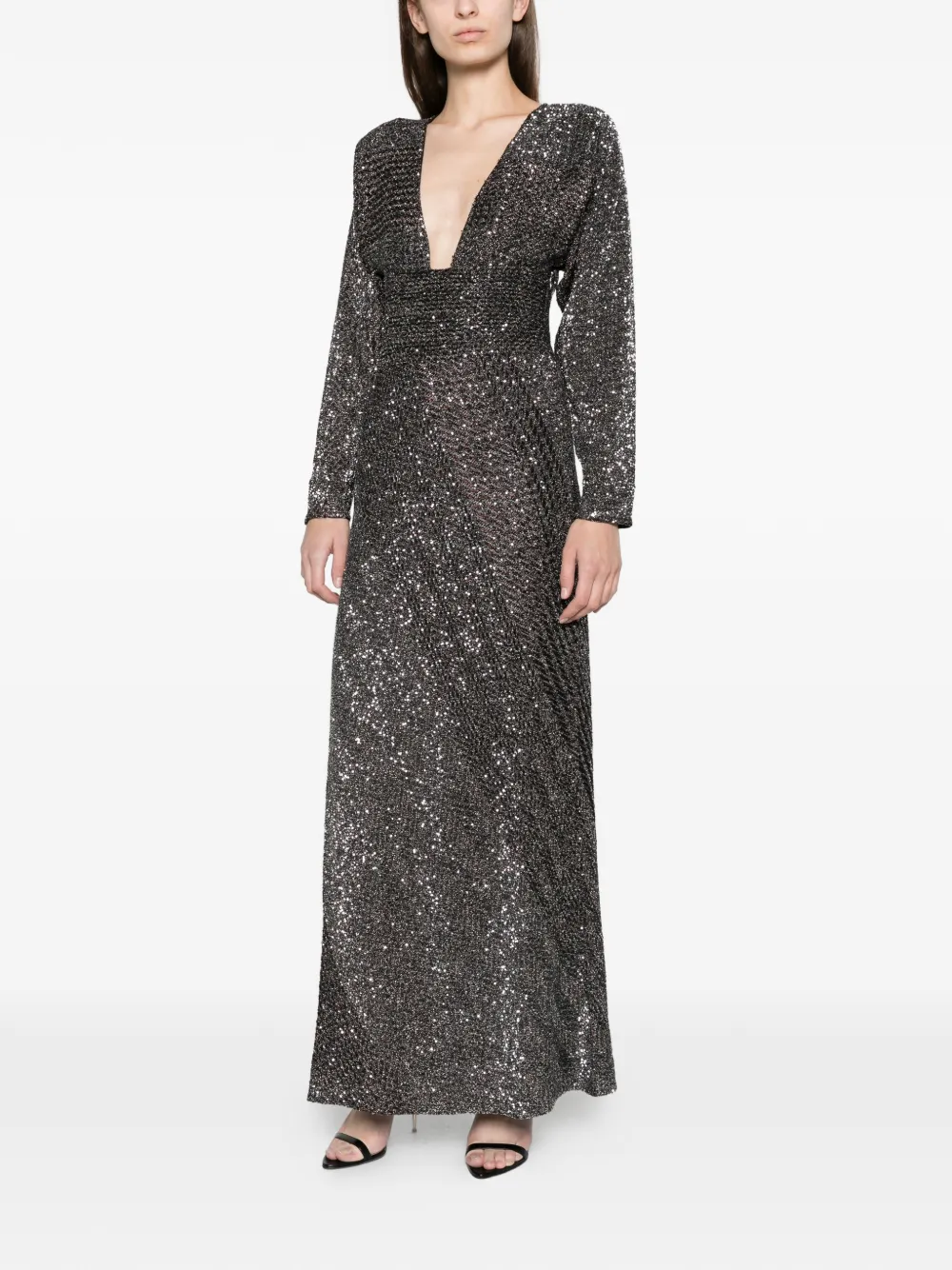 Missoni long dress with sequins Grijs