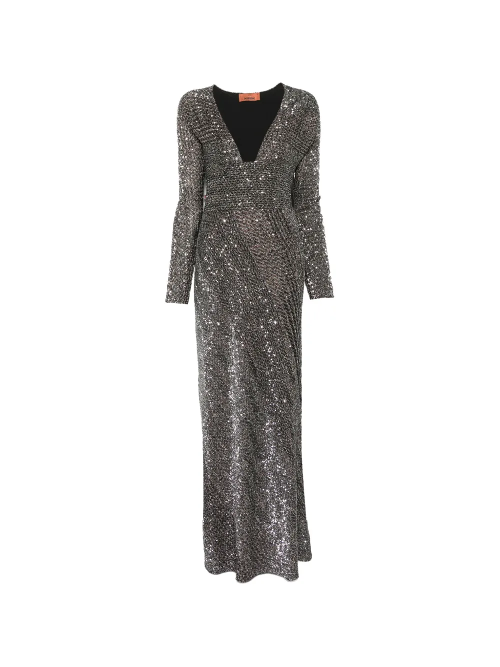 Missoni long dress with sequins Grijs