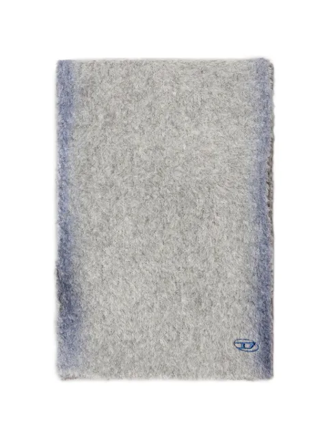Diesel Oval D logo-embroidered scarf