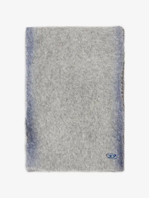 Diesel Oval D logo-embroidered scarf