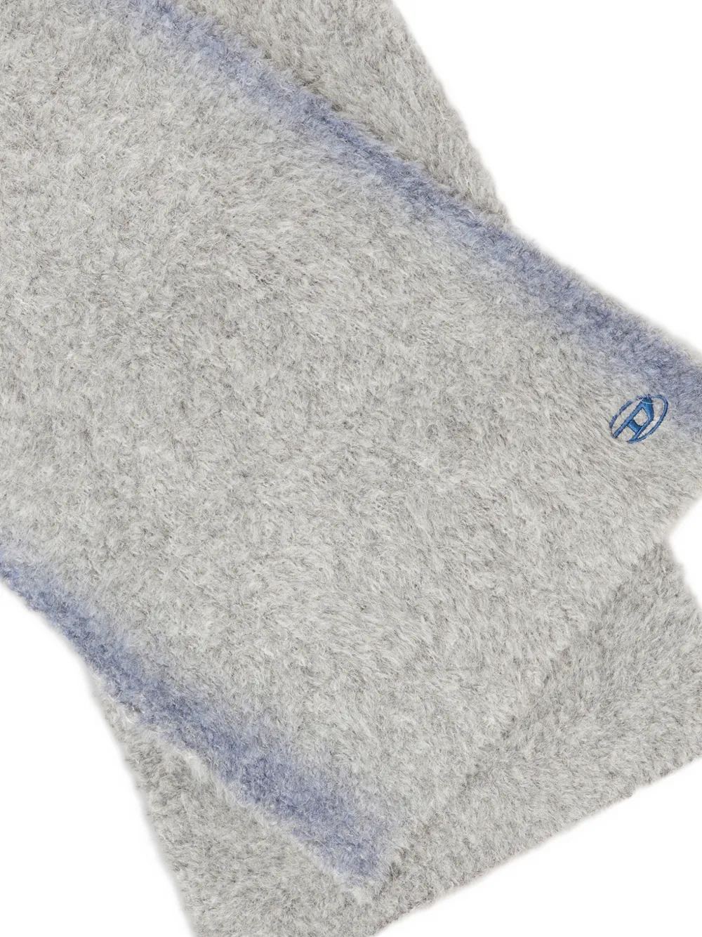 Diesel Oval D sjaal met geborduurd logo Grijs