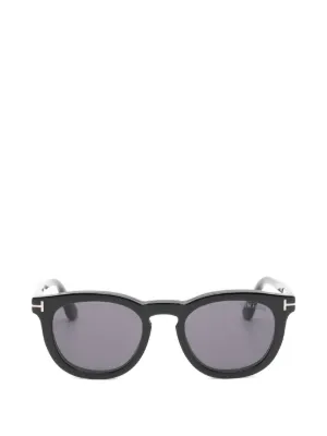 TOM FORD Eyewear square-frame clip-on Glasses | Black | FARFETCH PT