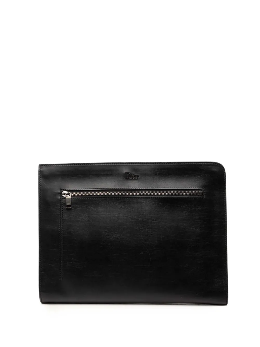 Christian Dior Pre-Owned 2017 Clutch mit Logo - Schwarz