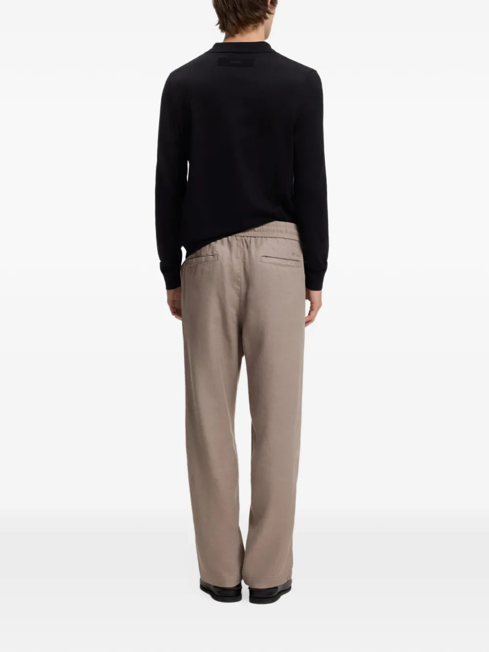 HUGO Broek met trekkoord Beige
