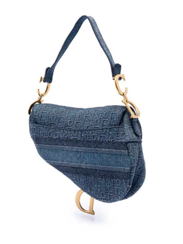 Christian Dior Pre-Owned 2019 オブリーク エンブロイダリー デニム 