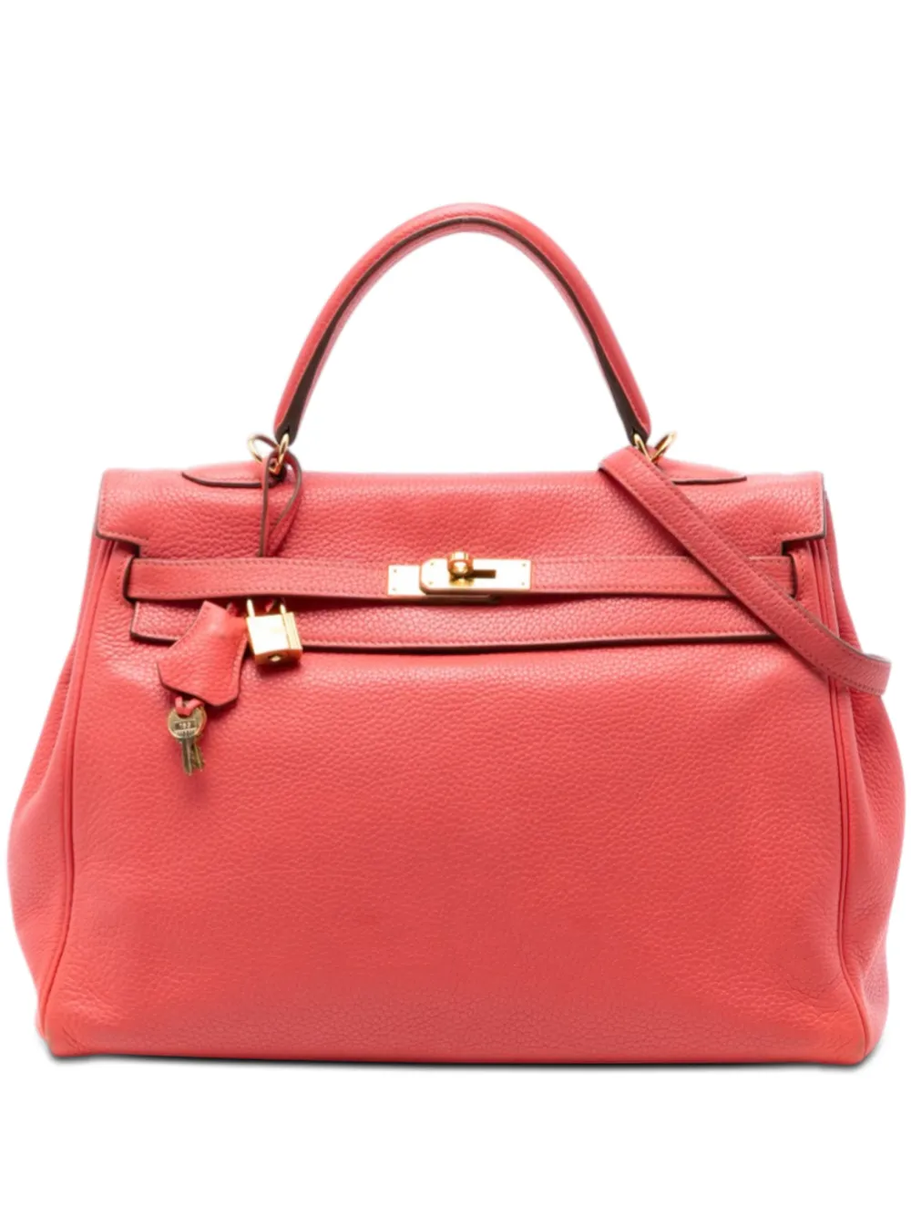 Hermès Pre-Owned 2012 Togo Kelly II Retourne 35 satchel - Rosa