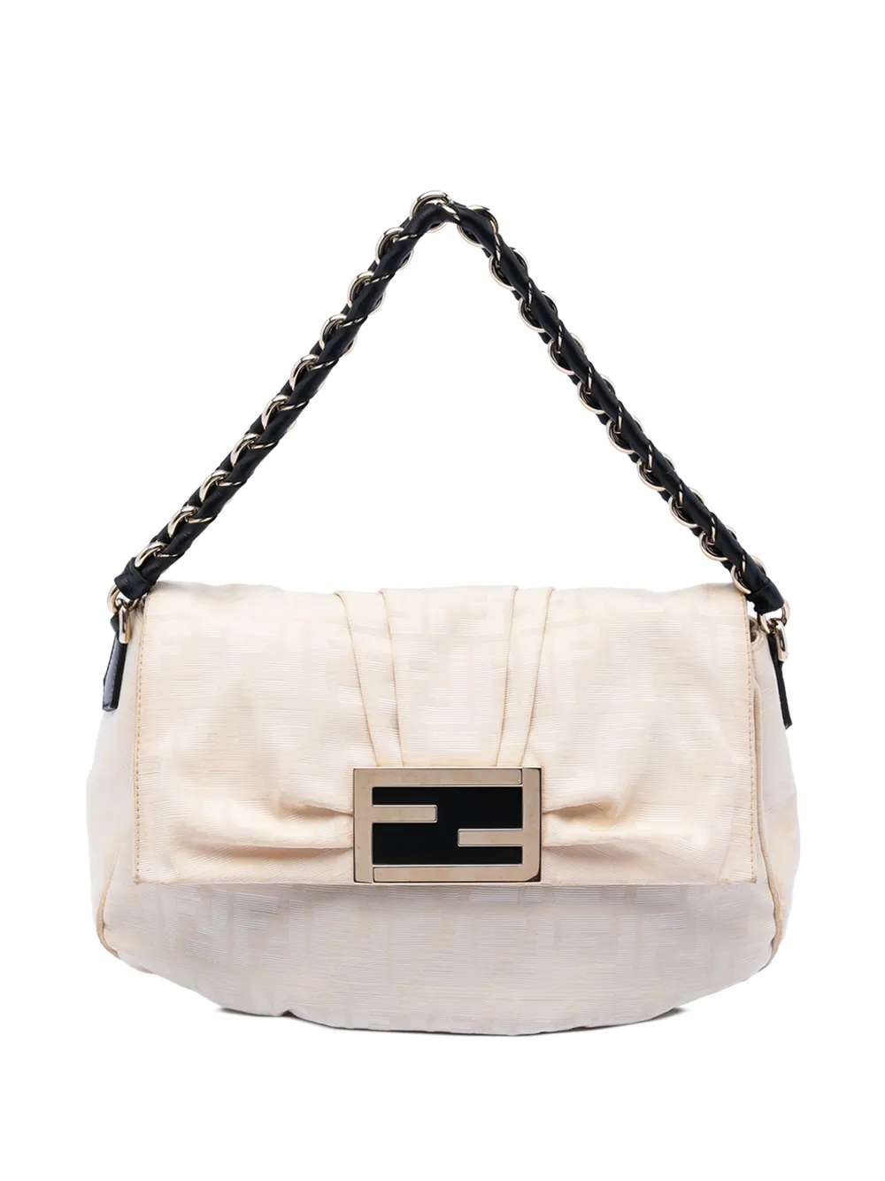 Fendi Pre-Owned 2010-2026 Zucca Canvas Mia Flap shoulder bag - Marrone
