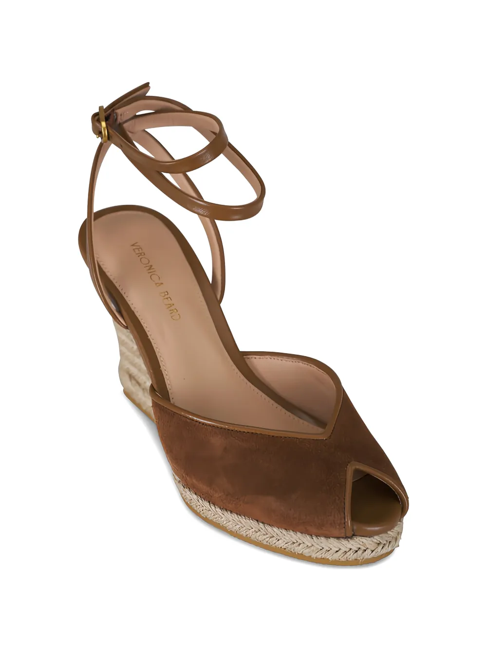 Veronica Beard Pasina suede wedge espadrilles Bruin