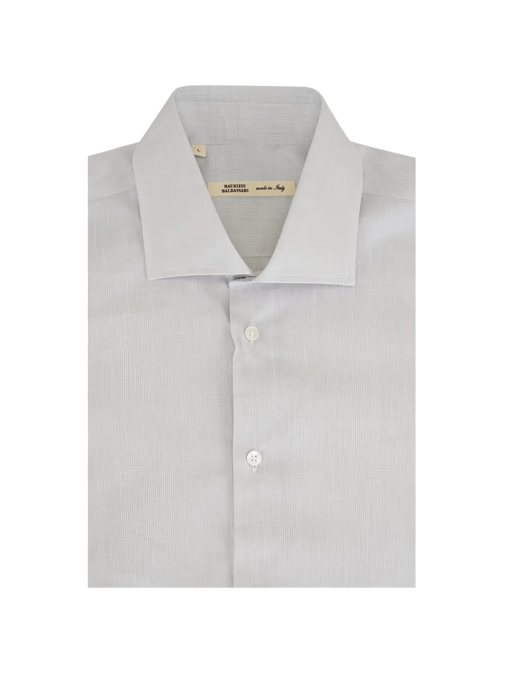 Maurizio Baldassari spread-collar pinstripe shirt - Bianco