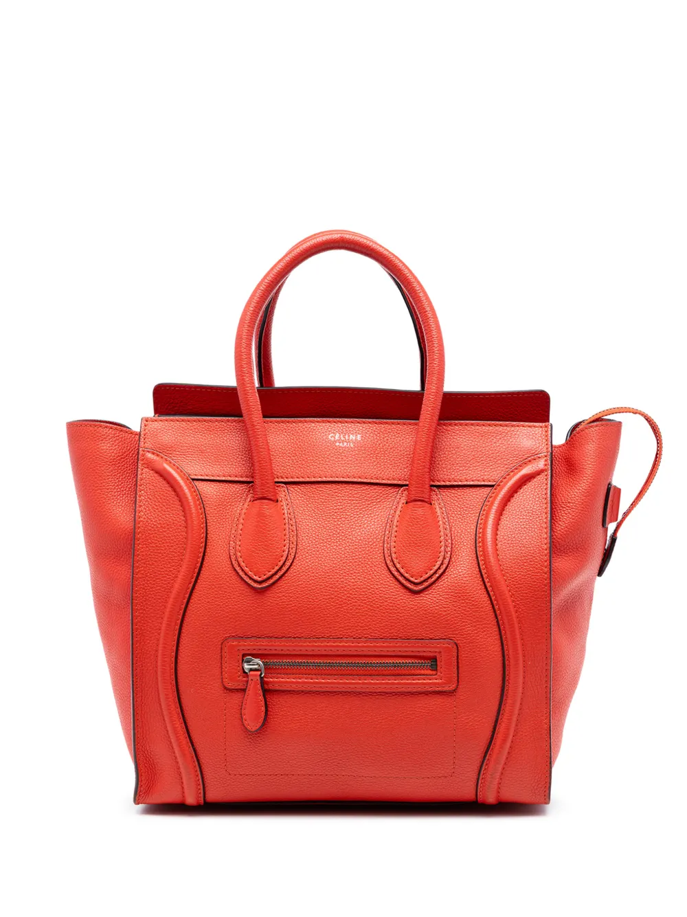 Celine Pre-Owned 2012 Mini Grained Calfskin Luggage tote bag - Arancione