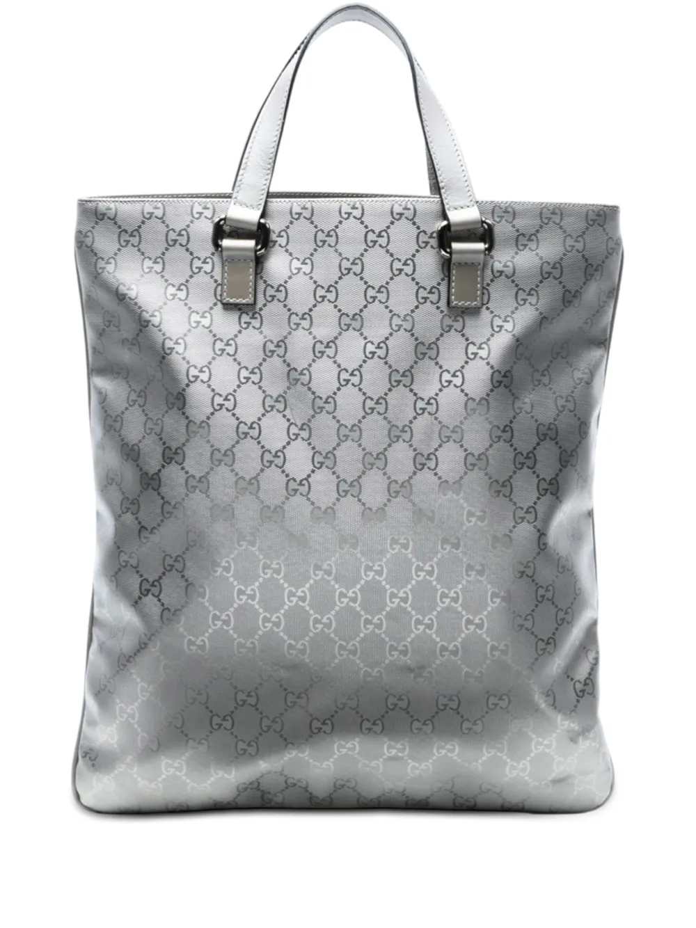 Gucci Pre-Owned 2016-2026 GG Imprime Vertical tote bag - Argento