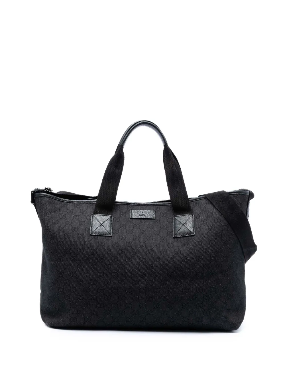 Gucci Pre-Owned 2016-2026 GG Denim satchel - Nero