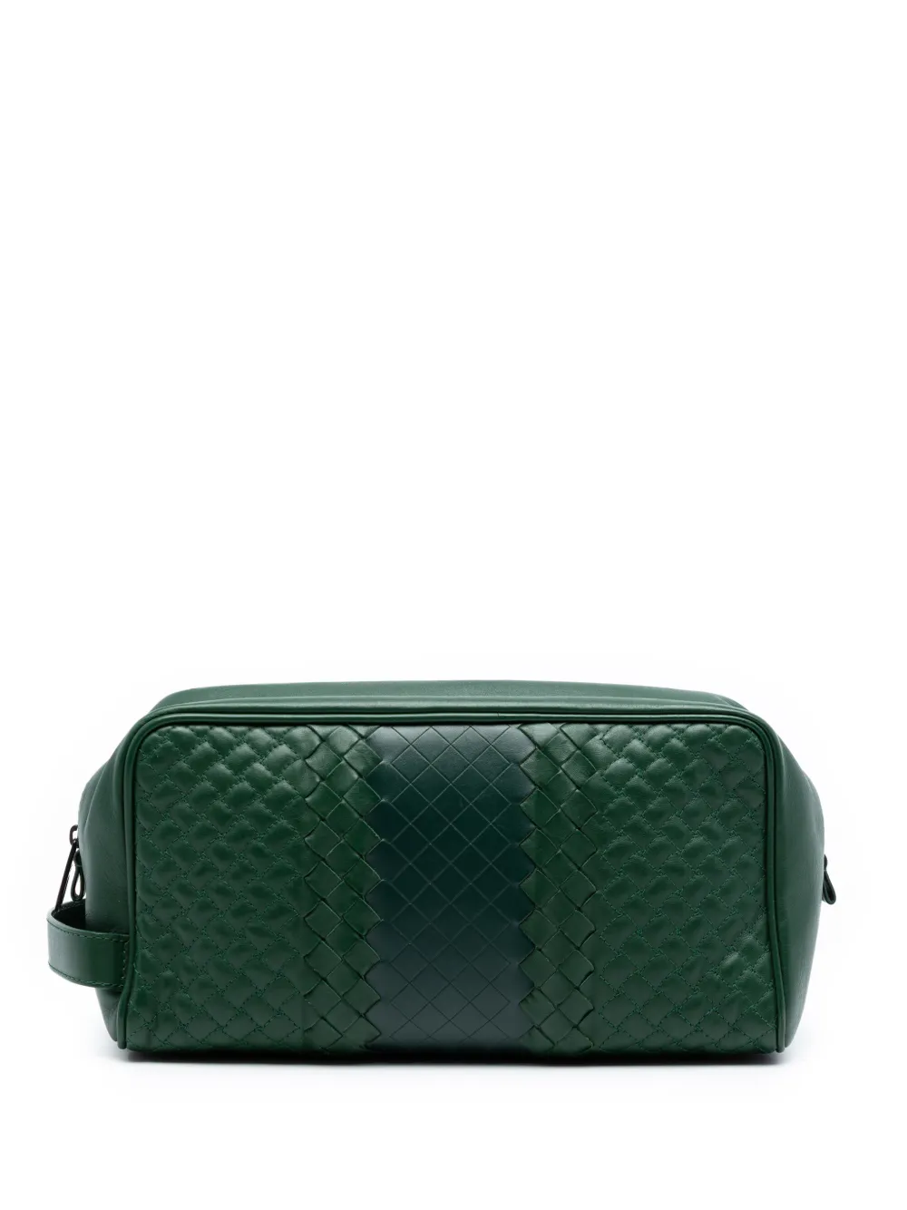Bottega Veneta Pre-Owned 2012-2026 Bicolor Nappa Intrecciato pouch - Green