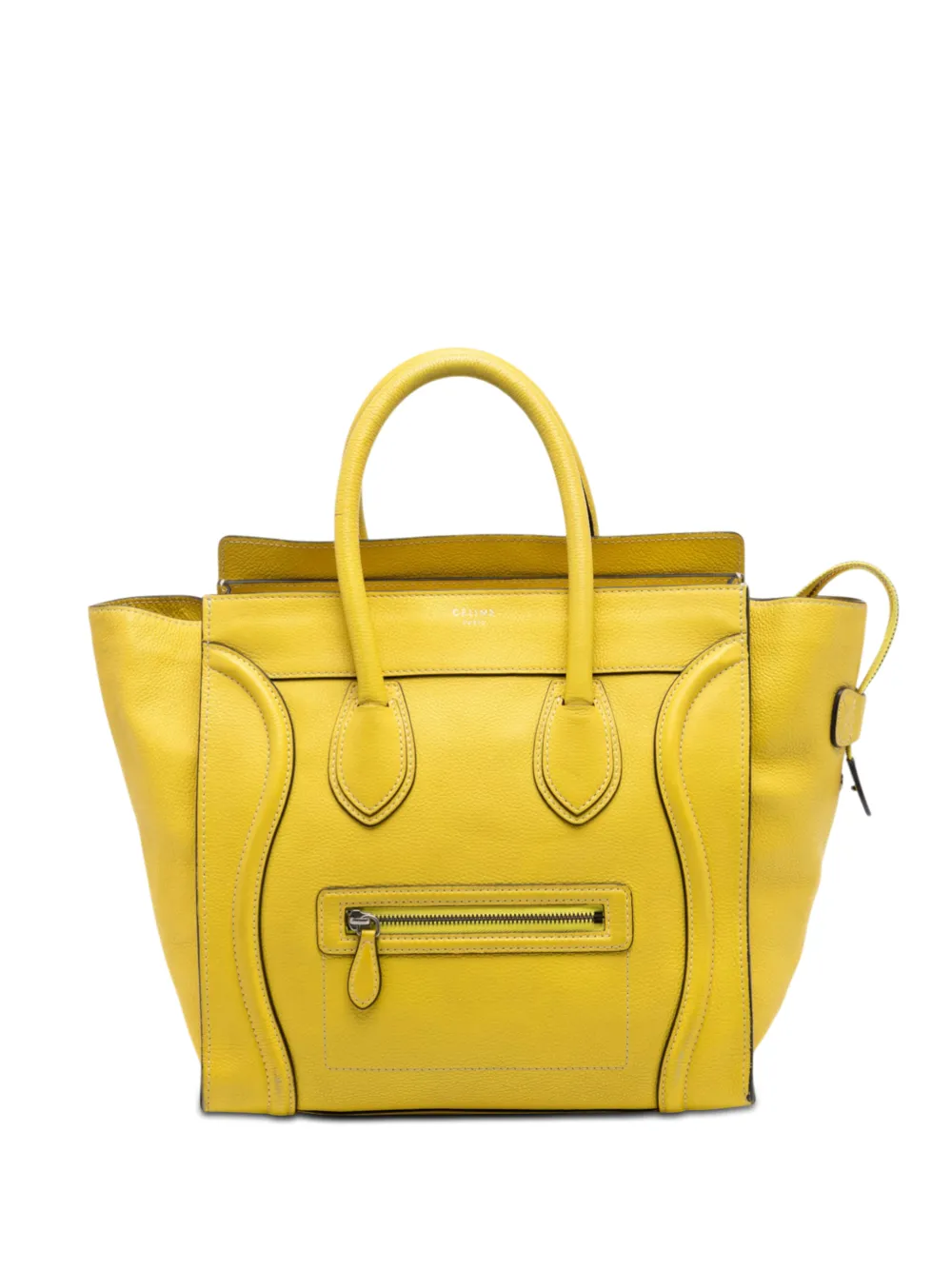 Celine Pre-Owned 2011 Mini Grained Calfskin Luggage tote bag - Giallo