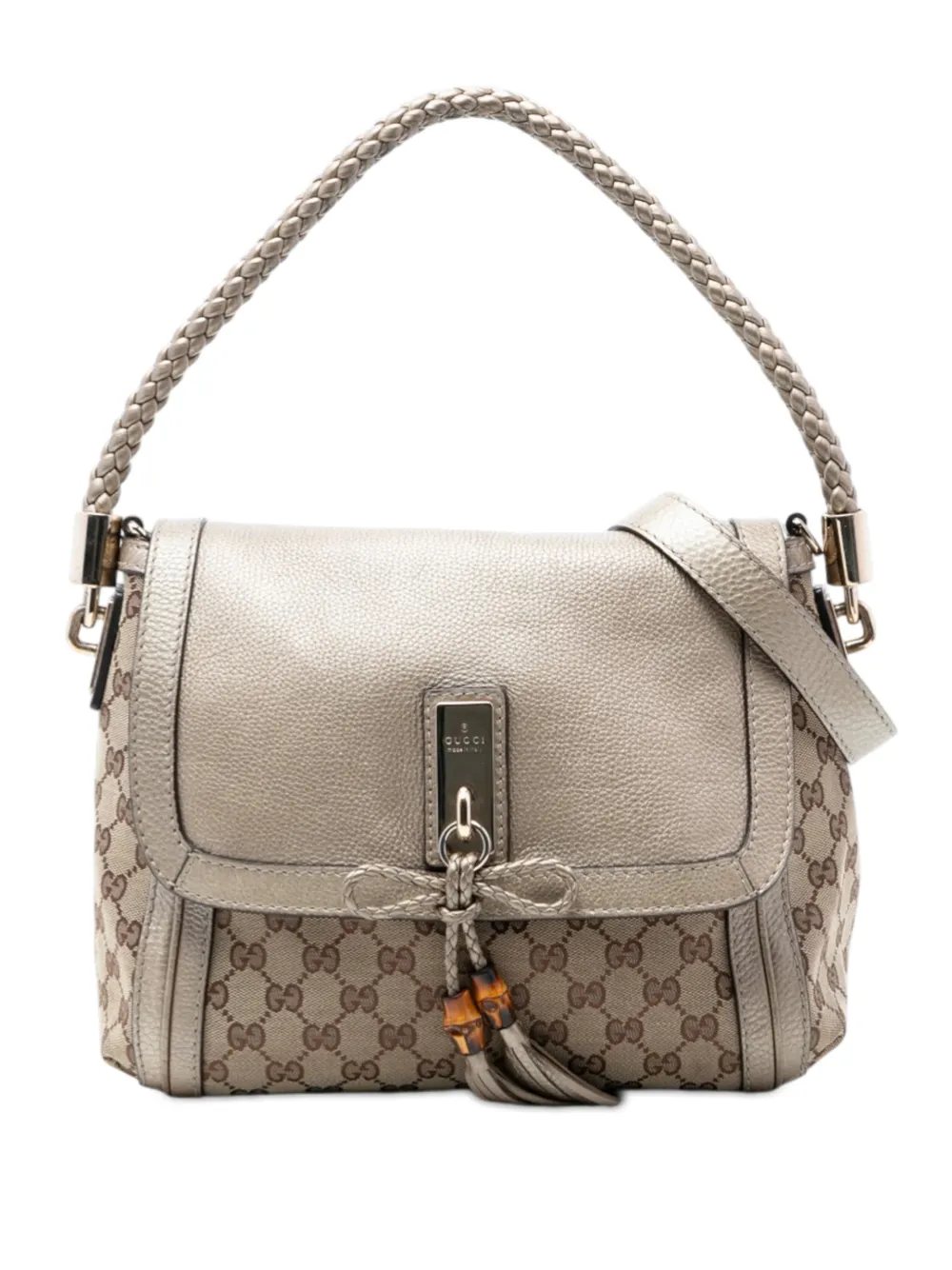 Gucci Pre-Owned 2016-2026 GG Canvas Bella Flap satchel - Oro