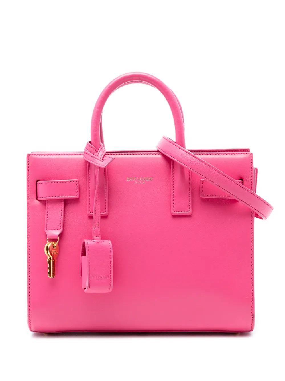 Saint Laurent Pre-Owned 2014 Nano Leather Sac De Jour satchel - Rosa