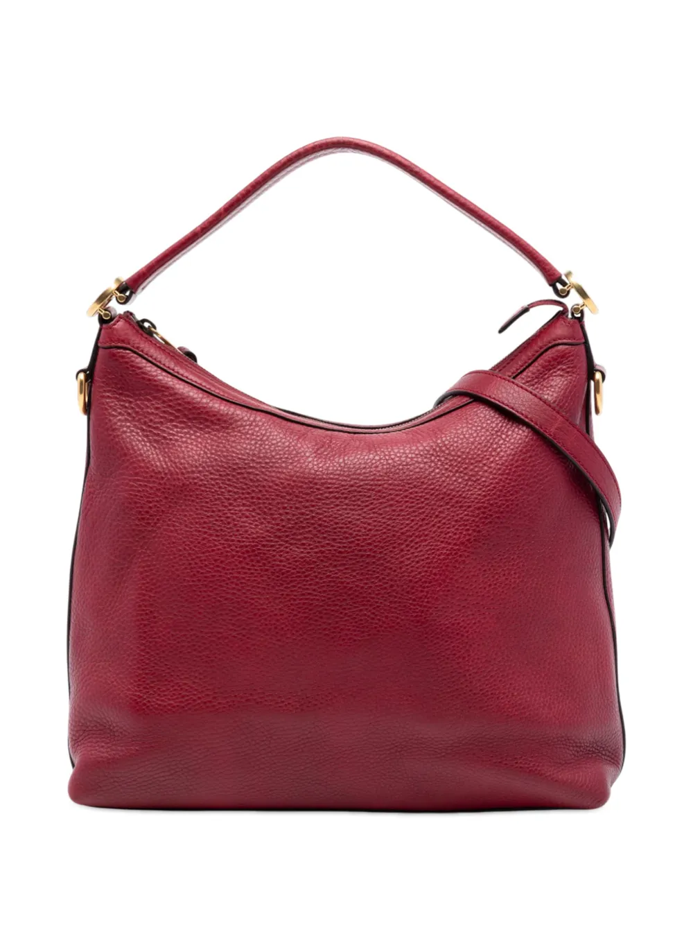 Gucci Pre-Owned 2016-2026 Small Grained Calfskin Miss GG satchel - Rosso