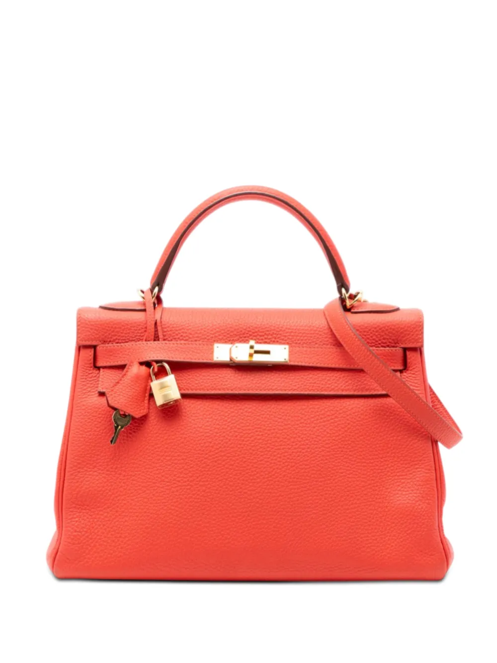 Hermès Pre-Owned 2013 Togo Kelly II Retourne 32 satchel - Arancione