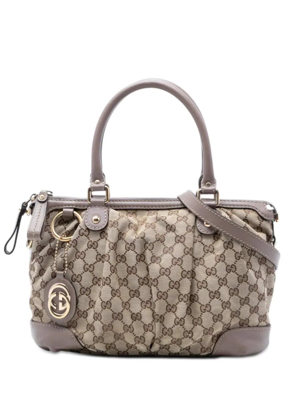 Gucci Pre-Owned 2016-2026 GG Canvas Sukey satchel - Nude
