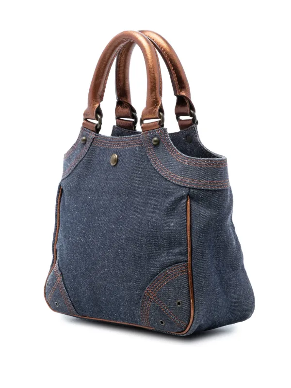 Burberry Pre-Owned 2023-2026 デニム ハンドバッグ | ブルー