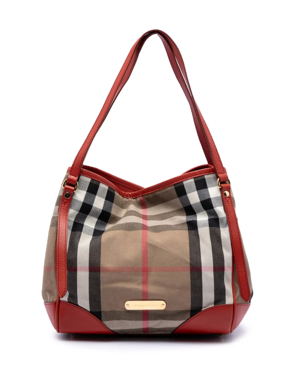 Burberry Pre-Owned 2000-2017 kleine House Check Canterbury Tote Bag aus Canvas - Braun