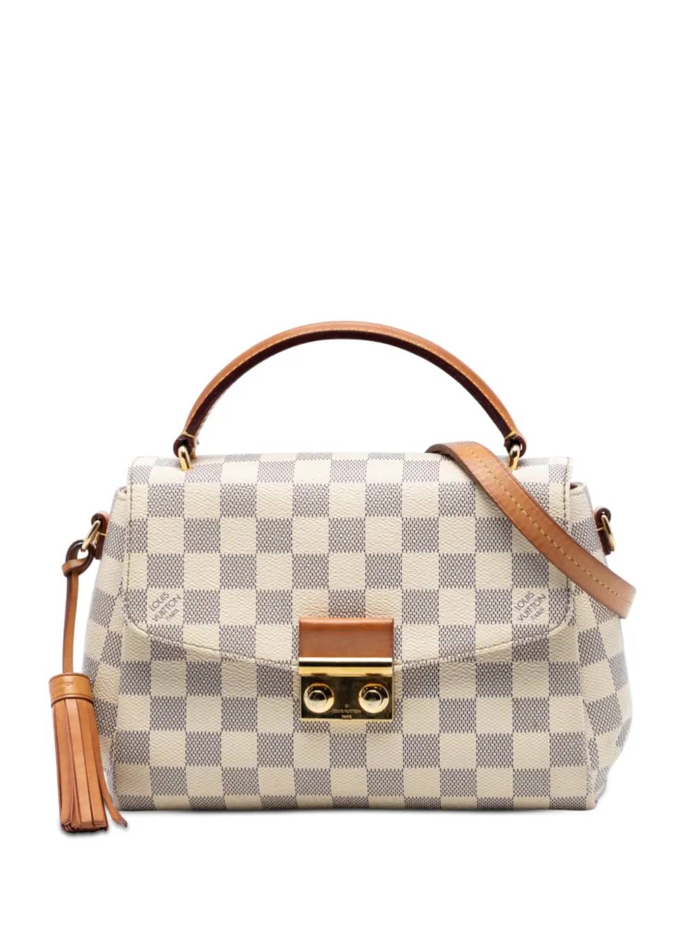 Louis Vuitton Pre-Owned 2018 Damier Azur Croisette satchel - Bianco