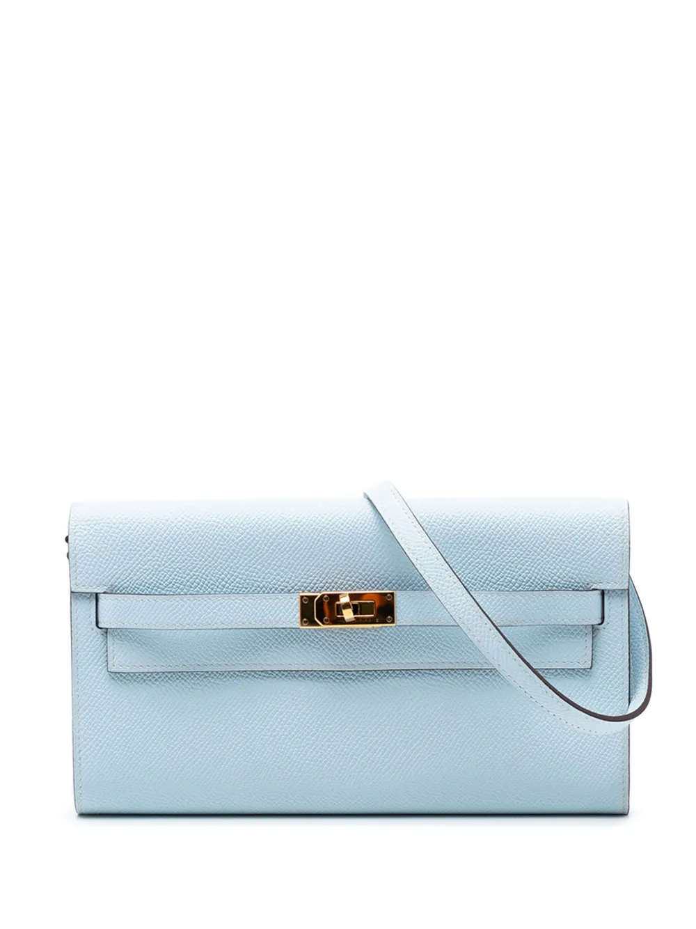 Hermès Pre-Owned 2020-2026 Epsom Kelly To Go Wallet crossbody bag - Blau