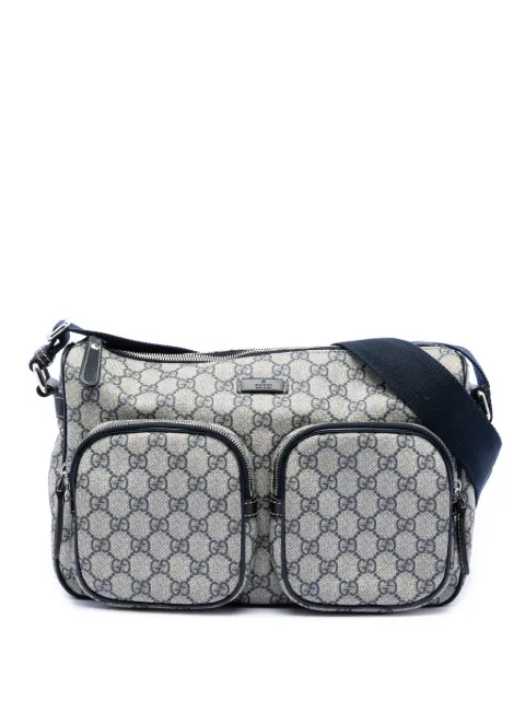Gucci Pre-Owned bolsa crossbody de lona GG Supreme con dos bolsillos 2016-2026
